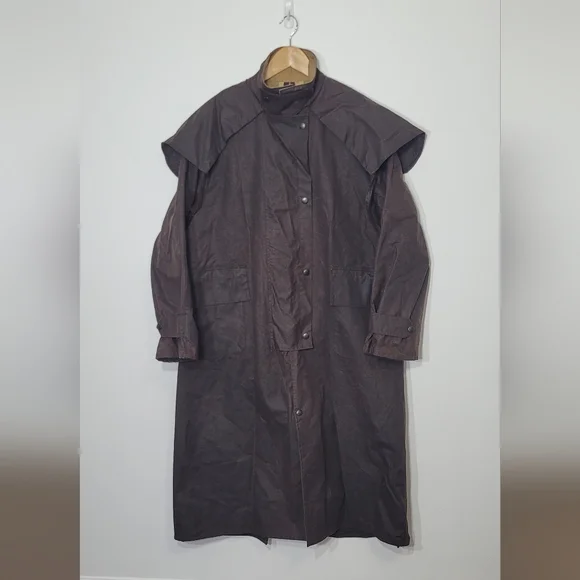 Driza-Bone Vintage Rider Weighted Oilskin Made In Australia 100% Cotton Medium - Picture 3 of 16